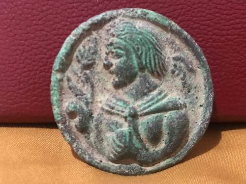 Antica figura bronzo monte - in,