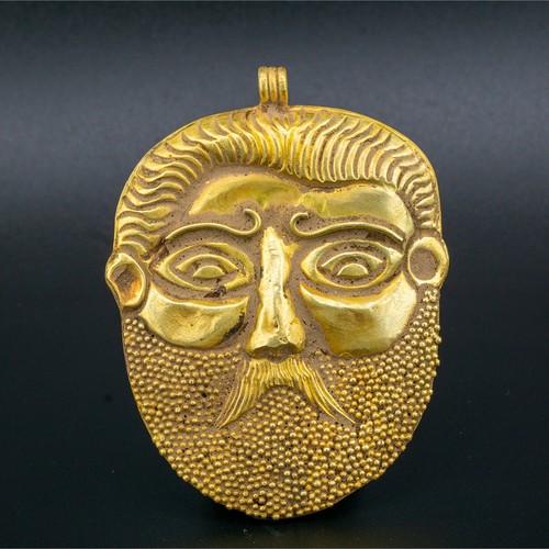Ciondolo maschera oro - , greco
